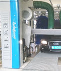 Automatic tunnel car wash equipment with spinning car wash brush